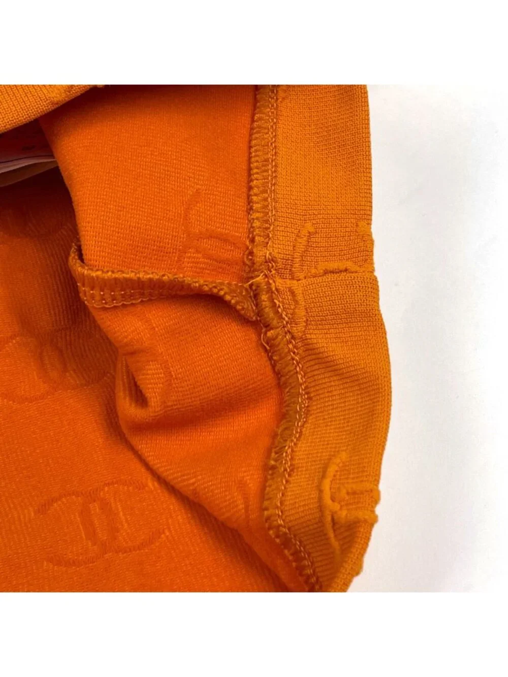 Chanel CC Logo Short Sleeve T-Shirt Top Orange
